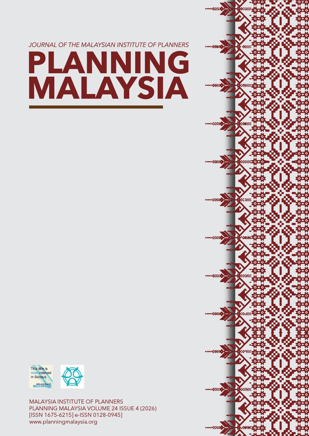 					View Vol. 24 (2026): PLANNING MALAYSIA JOURNAL : Volume 24, Issue 4, 2026
				